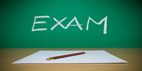 Exam A few blank sheets ready for been filled in a exam.